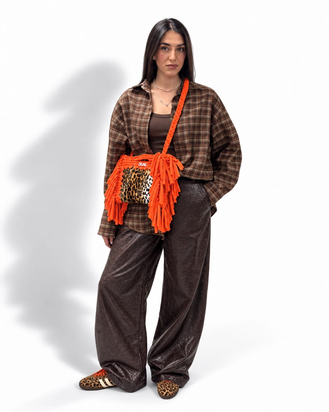 block bag leopardata bordeaux