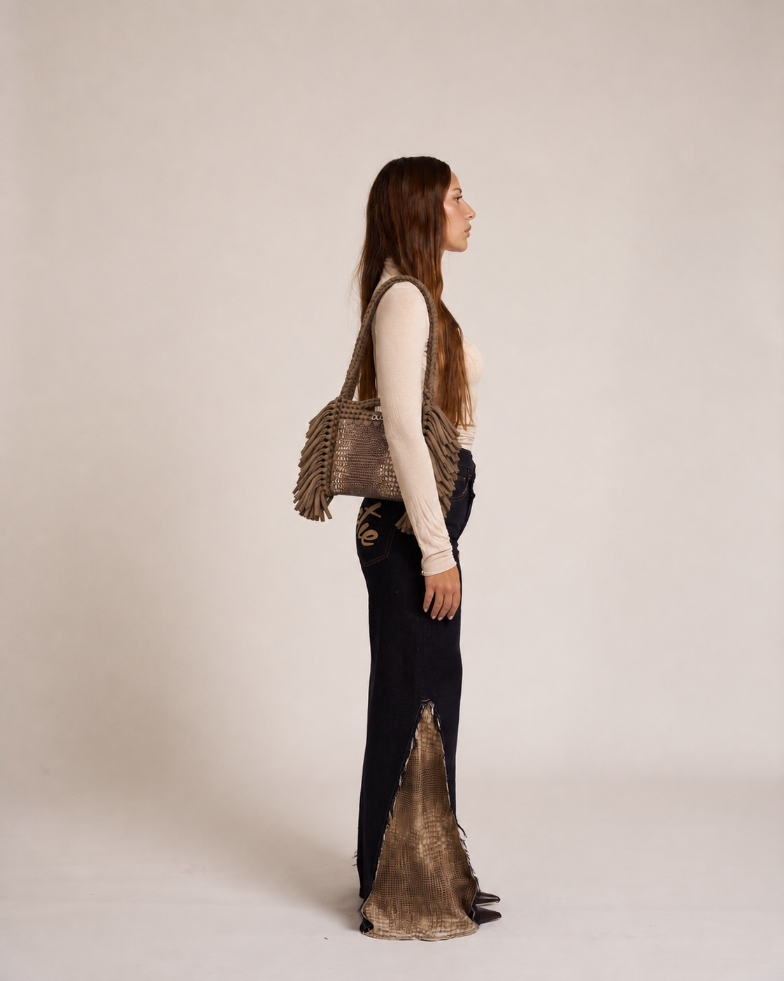 borsa animalier pitonata 