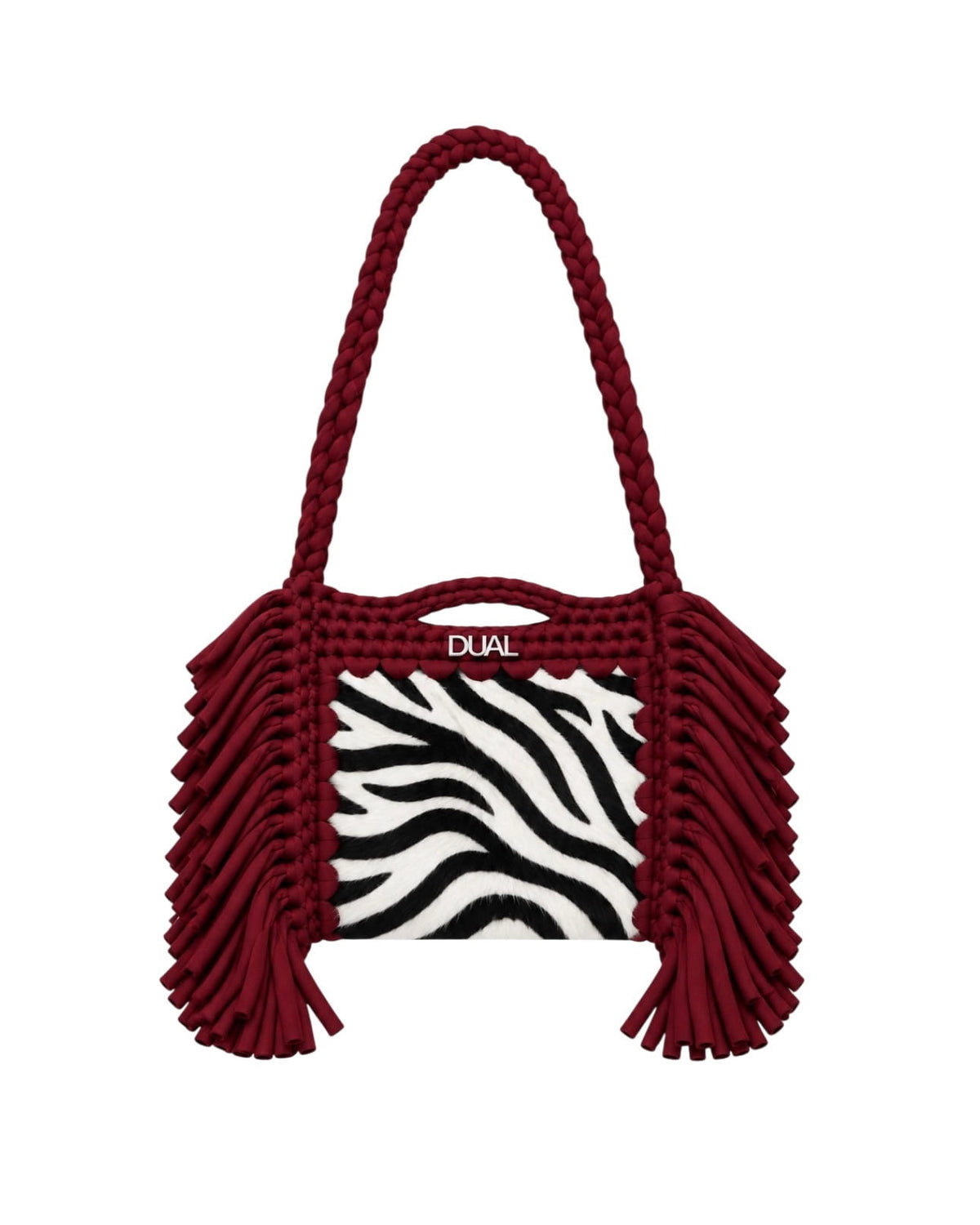 borsa animalier zebrata block bag