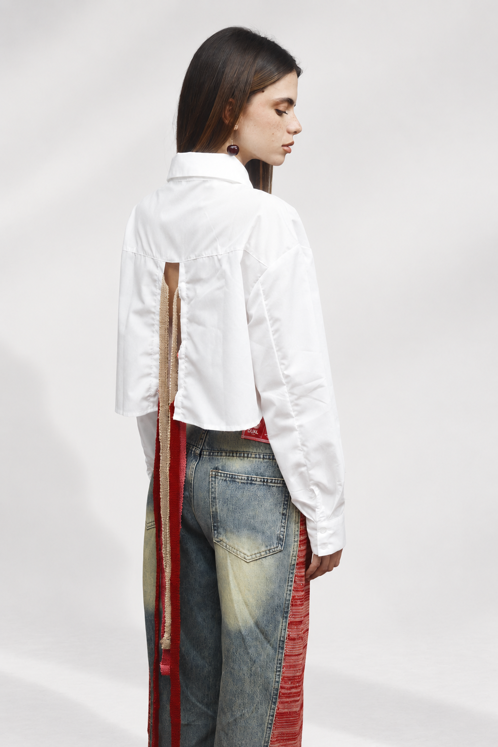 camicia lacci jeans maglieria