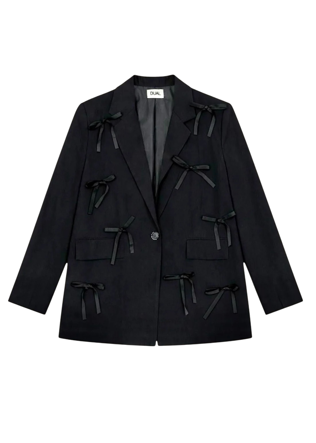 giacca blazer fiocchi neri