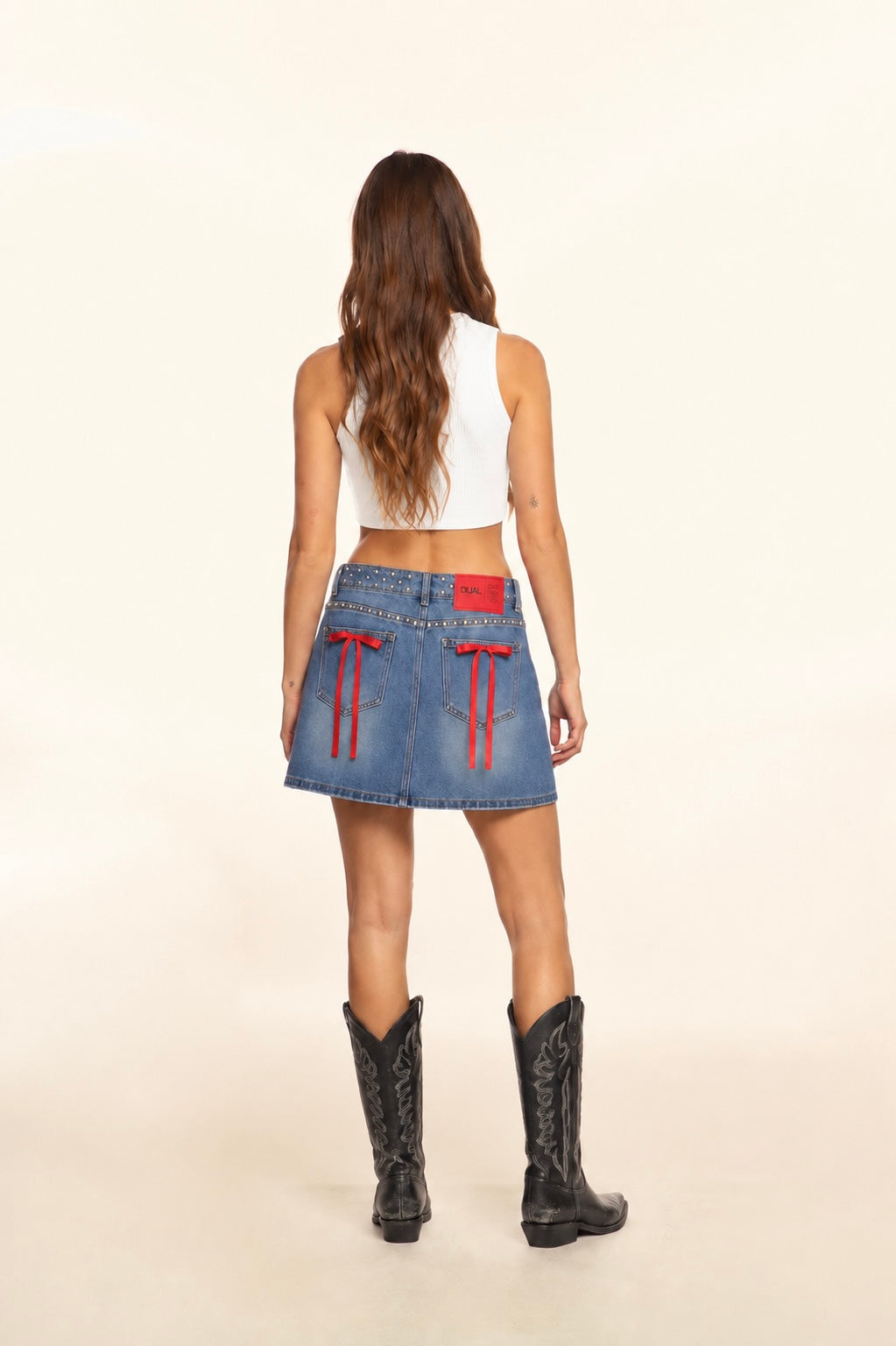 gonna jeans con fiocchi rossi.02