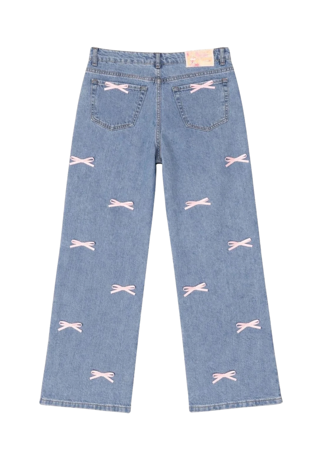 jeans pantaloni denim total fioccchi rosa 