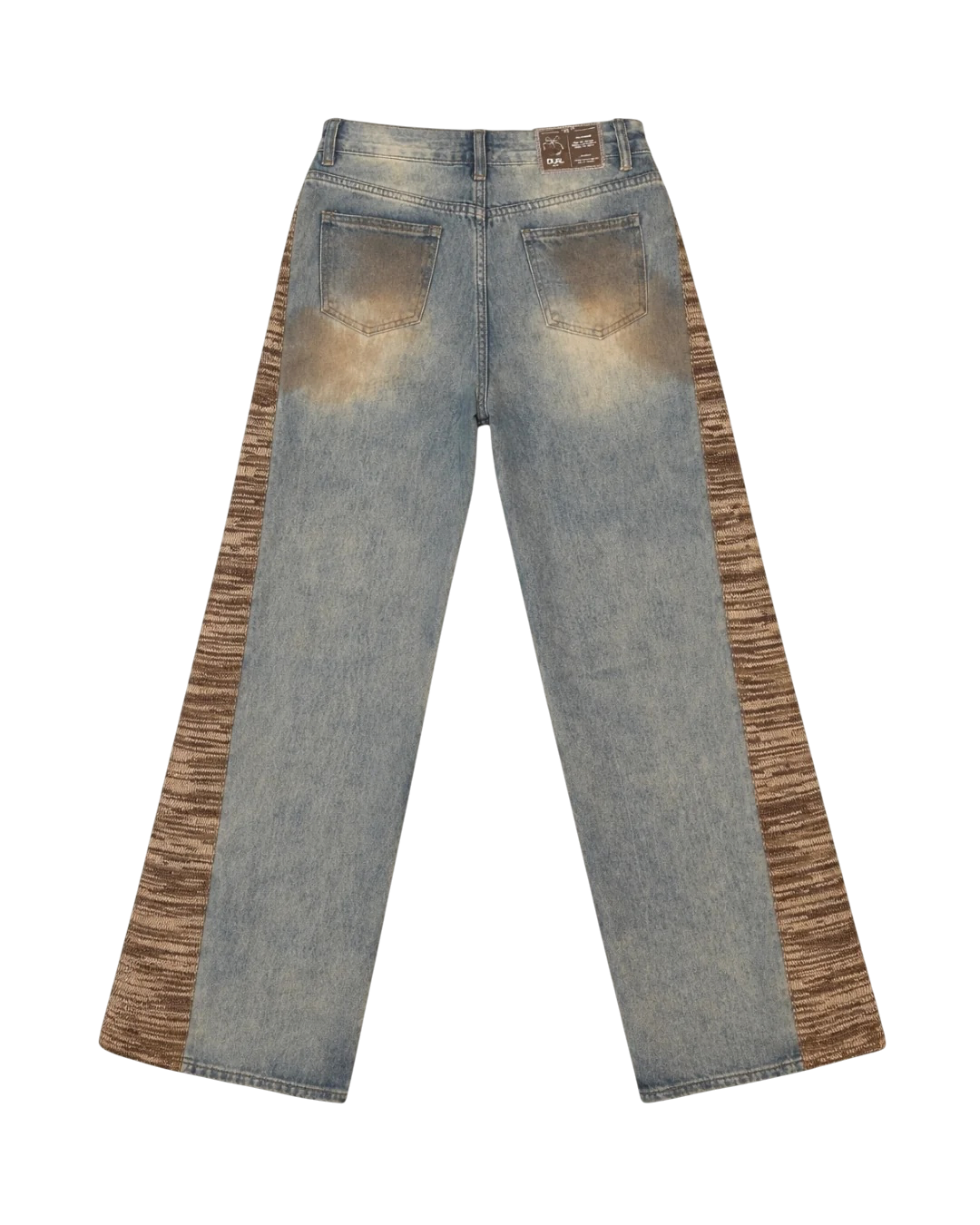 jeans pantaloni maglieria marroni