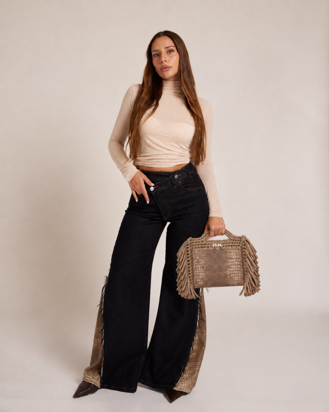 look borsa animalier pitonata