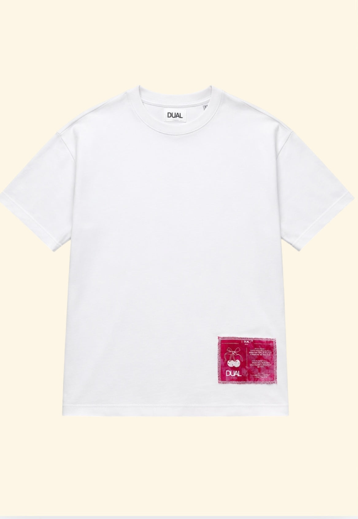 T-SHIRT OVER CHERRY - 100% COTONE ORGANICO