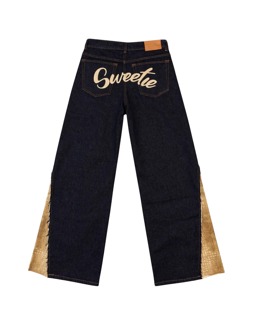 pantalone jeans animalier pitonato sweetie