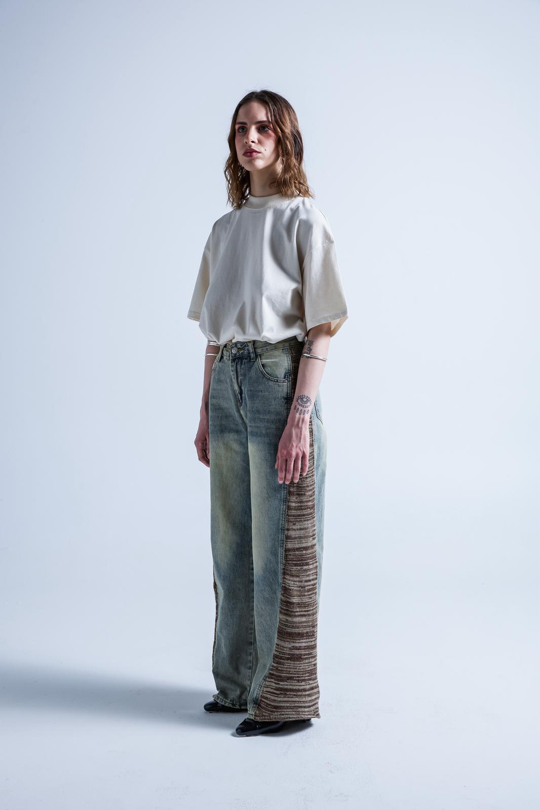 PANTALONI JEANS MAGLIERIA - Marroni
