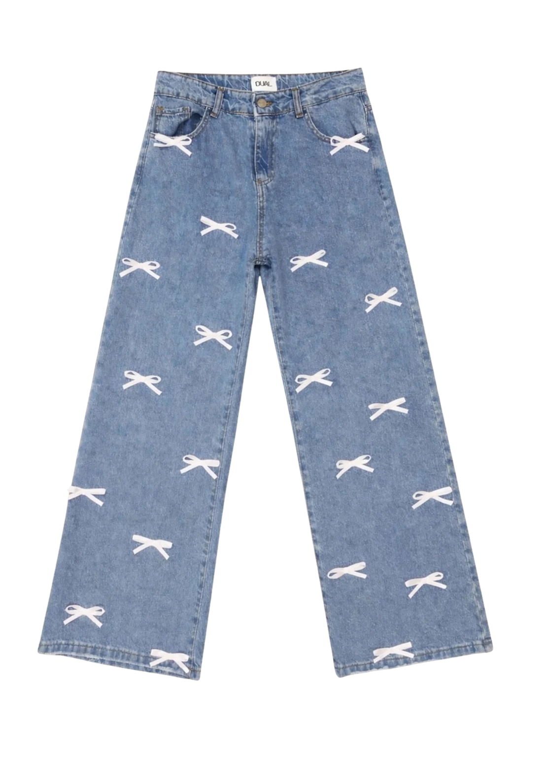pantaloni jeans denim total fioccchi bianchi 