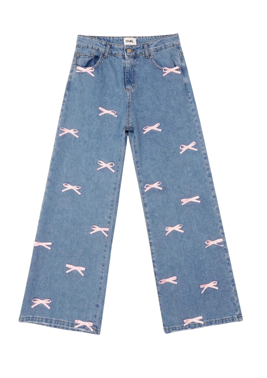 pantaloni jeans denim total fioccchi rosa 