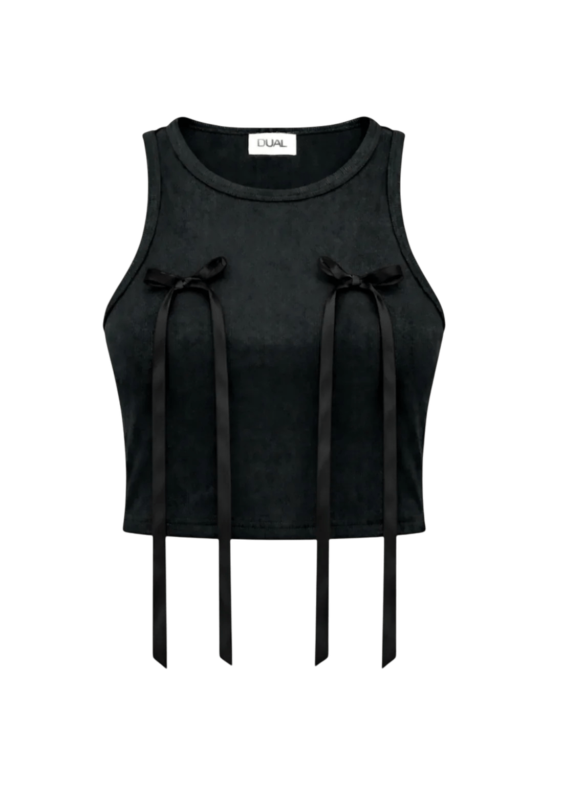 top nero fiocchi neri