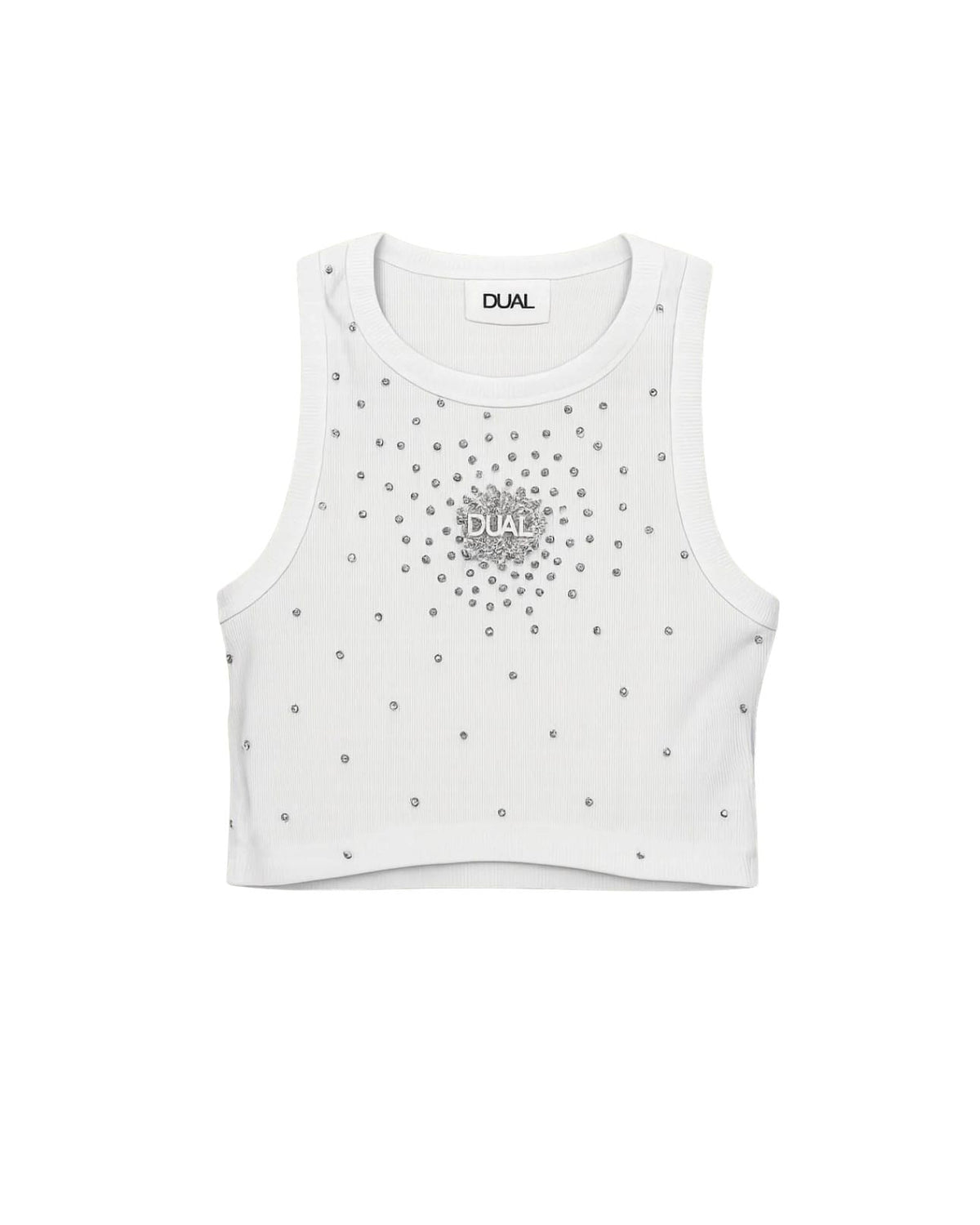 top strass bianco custom