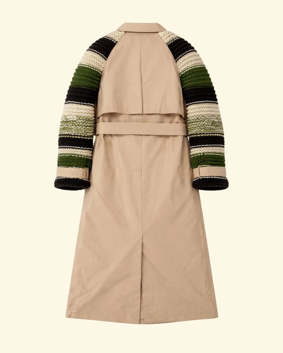 TRENCH BEIGE MANICHE MAGLIERIA